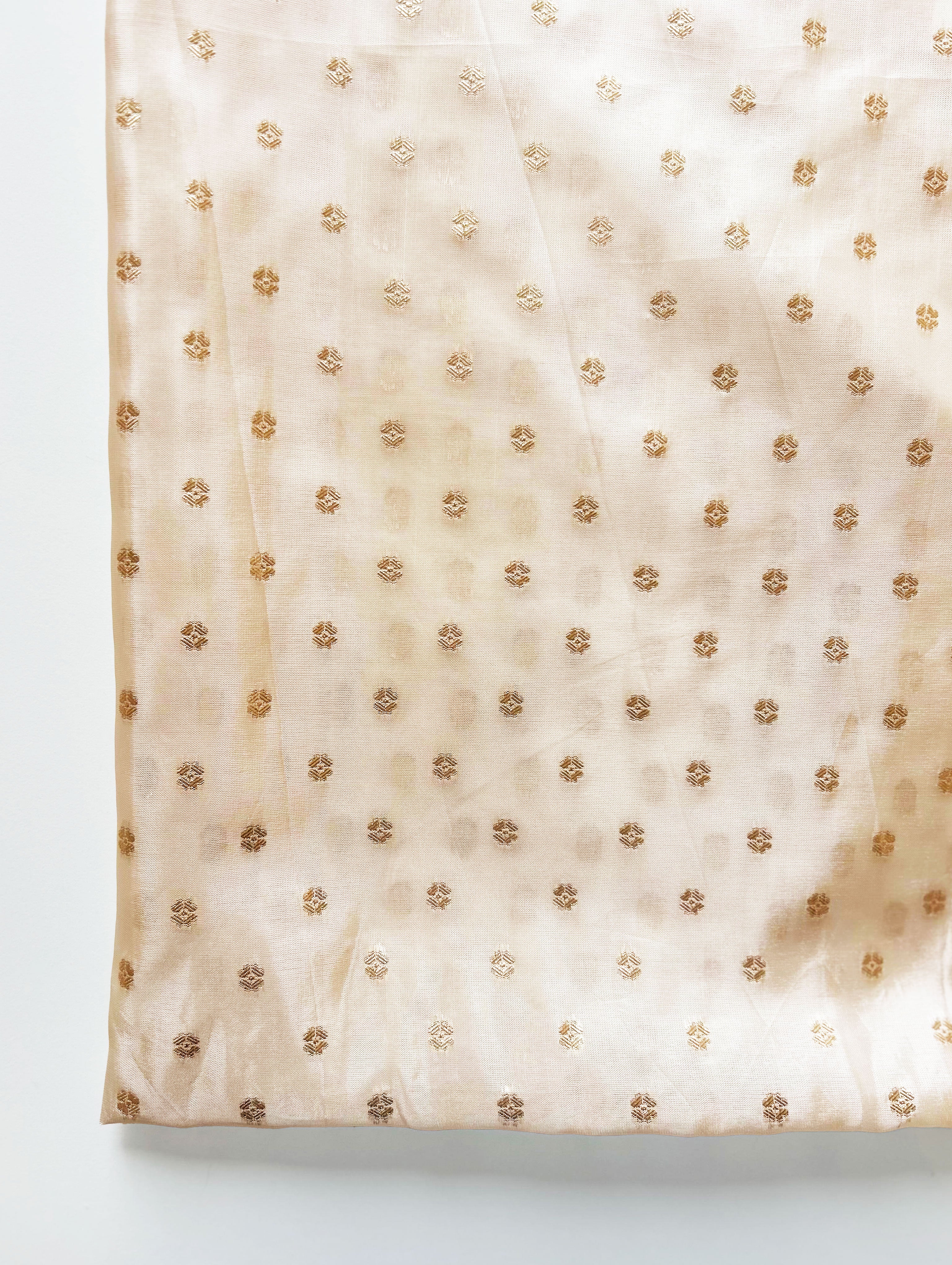 65 Gram Viscose HO Silk Booti Jacquard Fabric - ( Swatch 10x12" )