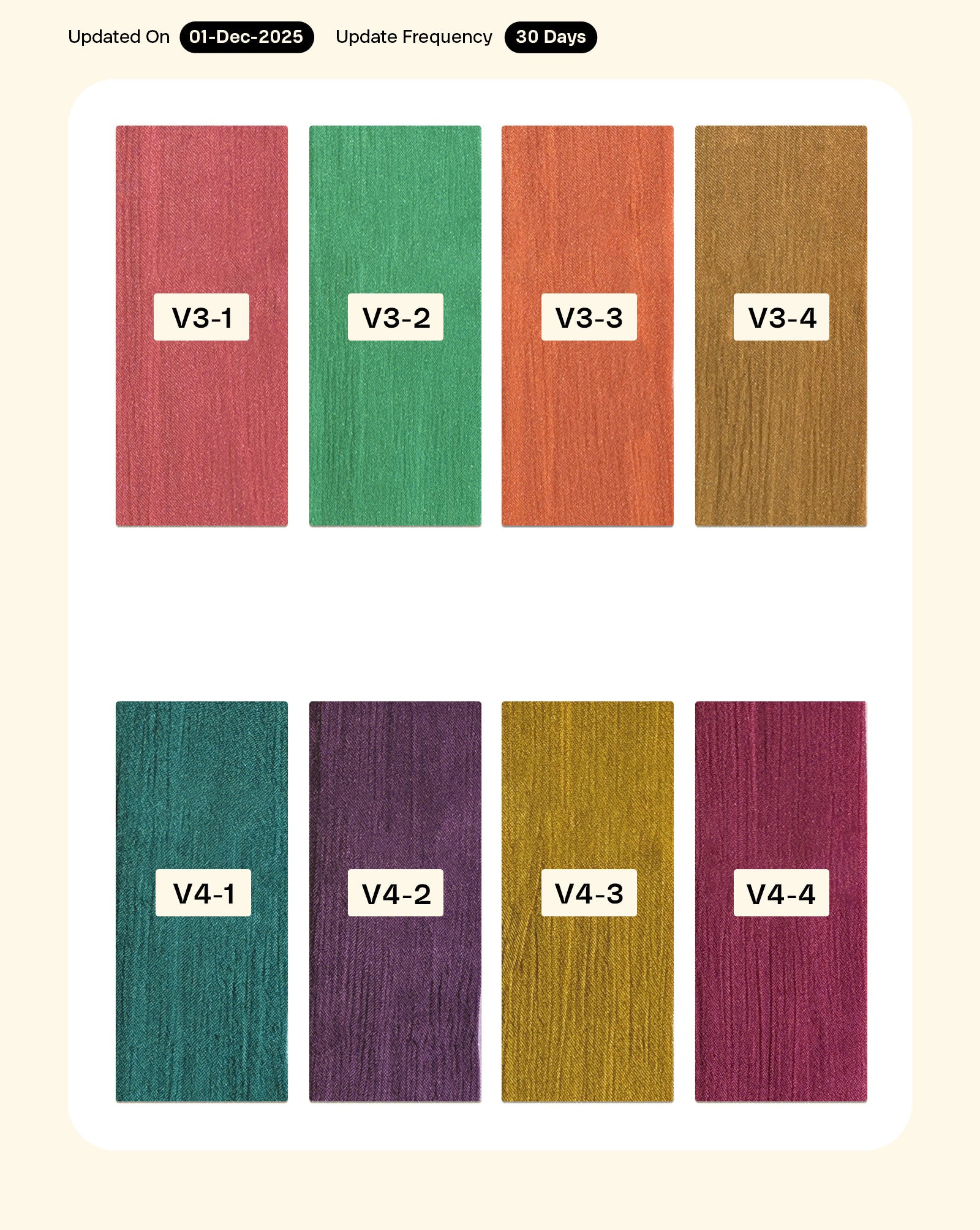 Viscose Chinnon Chiffon Mill Dyed Fabric 42" - 6 kg