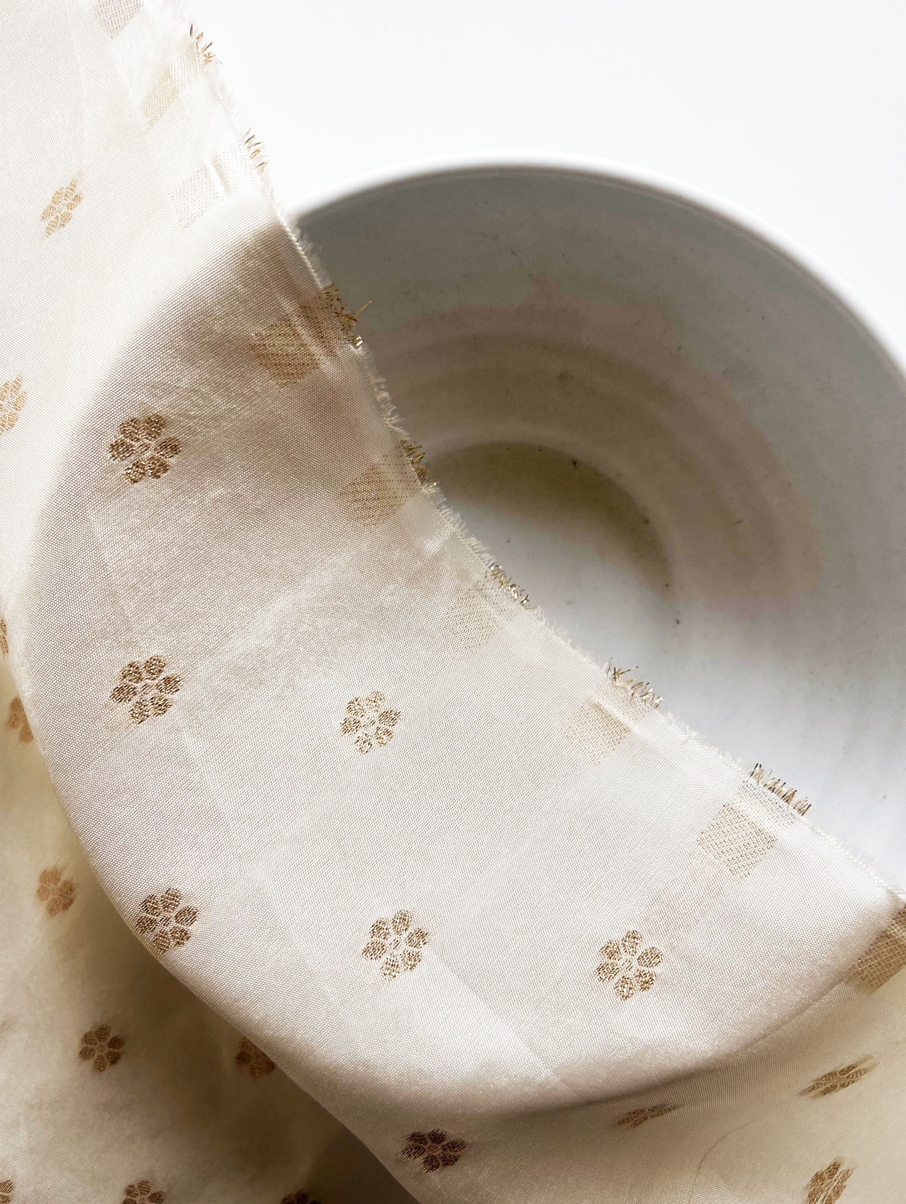 80 Gram Viscose Russian Booti Jacquard Fabric - ( Swatch 10x12" )
