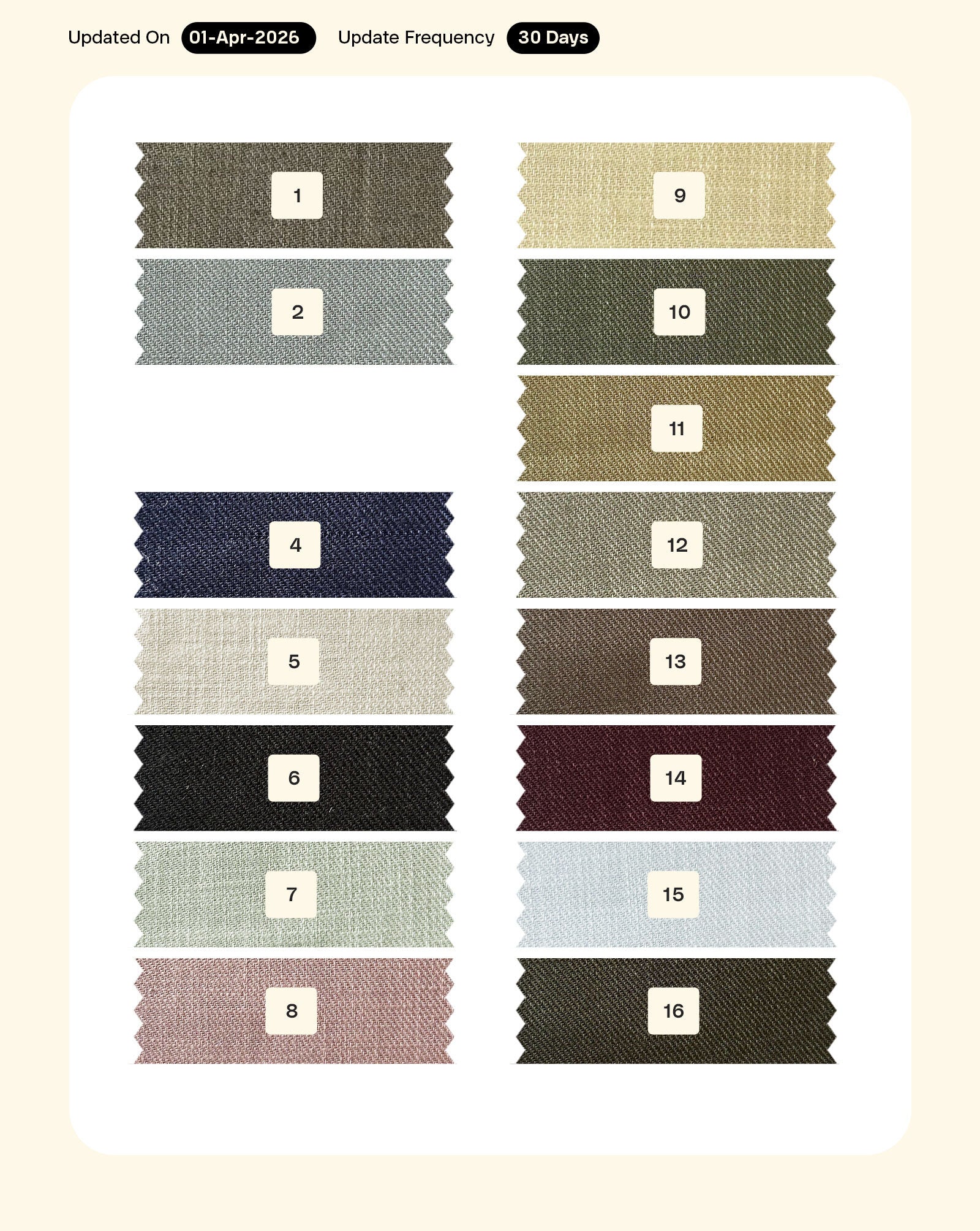 16s Double Sided Cotton Slub Twill Mill Dyed Fabric 57"