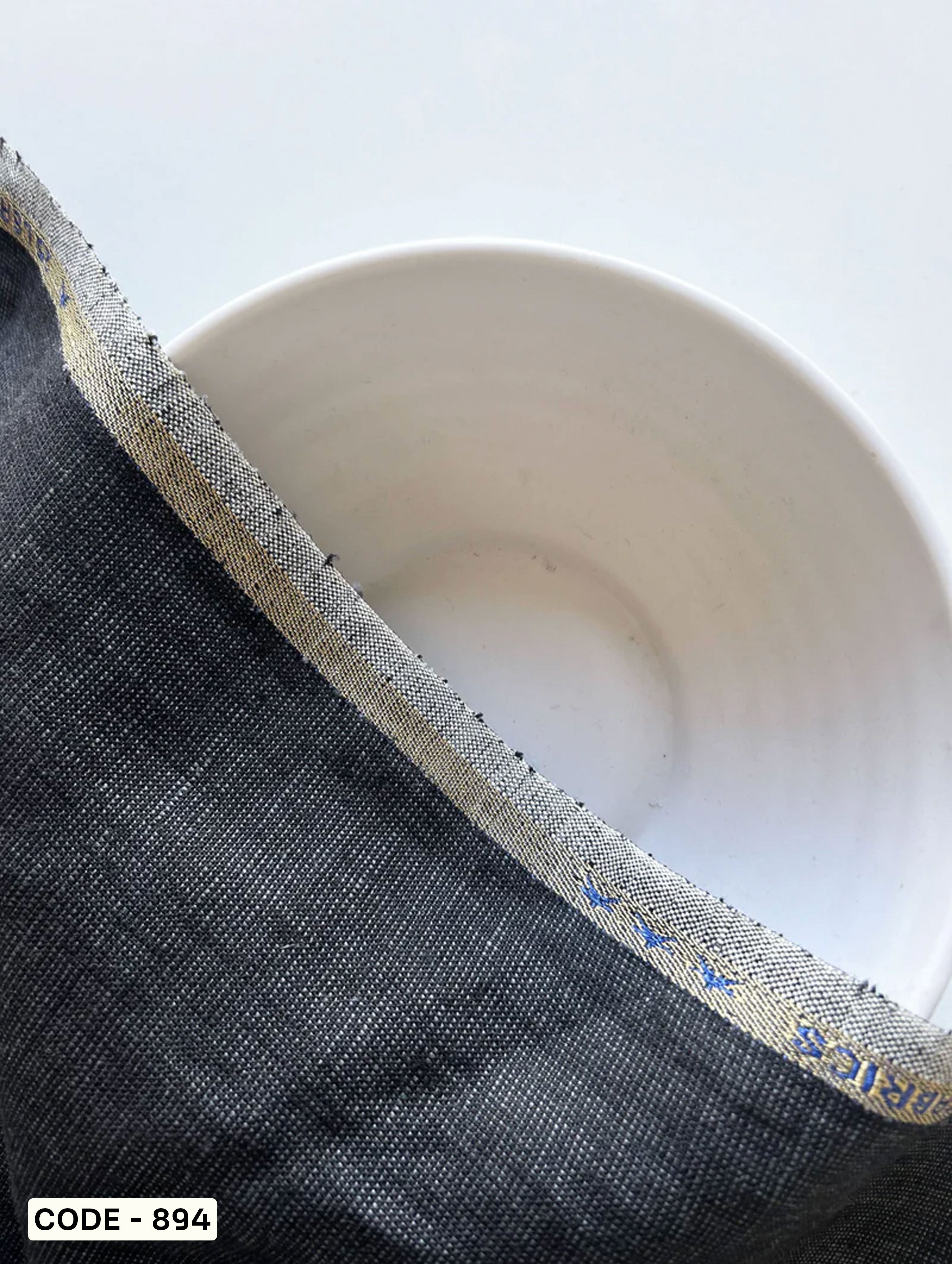 25 Lea Suiting Linen Dark Yarn Dyed Fabric 58"