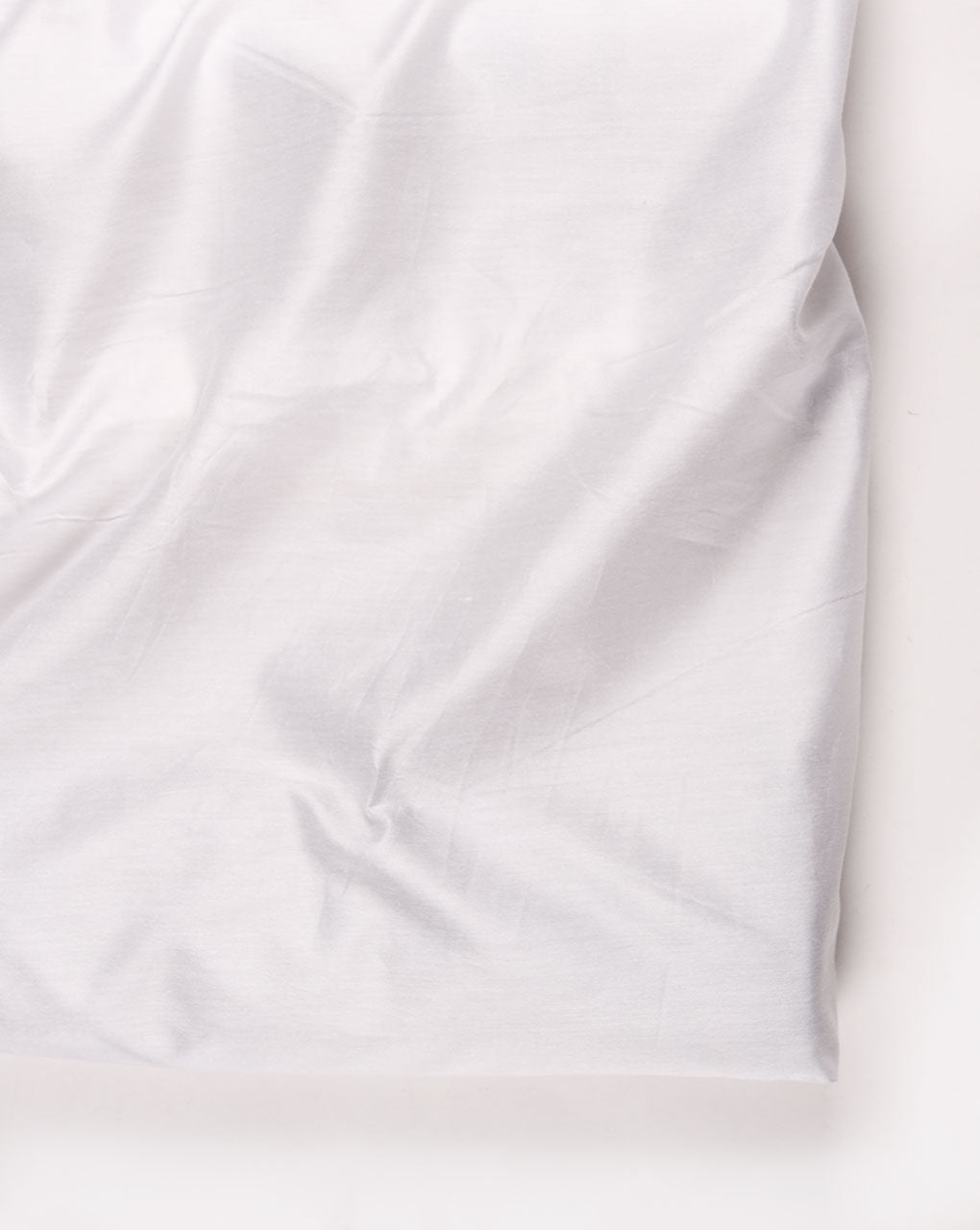 White 70 Gm Mercerized Cotton Chanderi Fabric