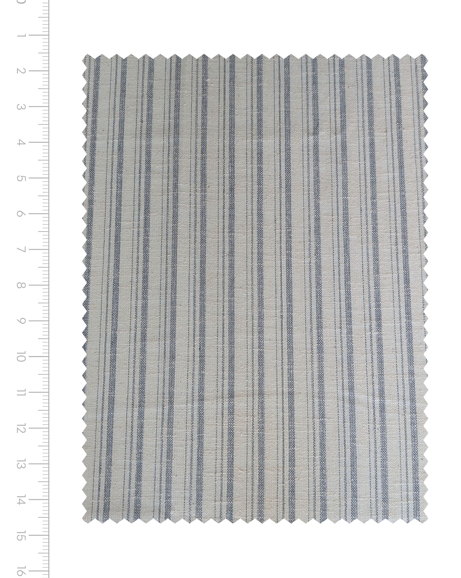Grey Stripes Loom Textured Blended Cotton Yarn Dyed Fabric 58"