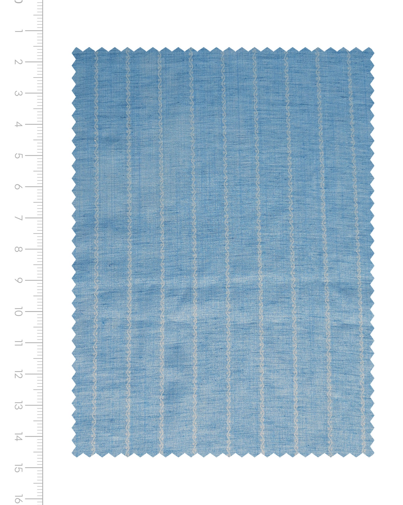 Light Blue Stripes Blended Cotton Jacquard Yarn Dyed Fabric