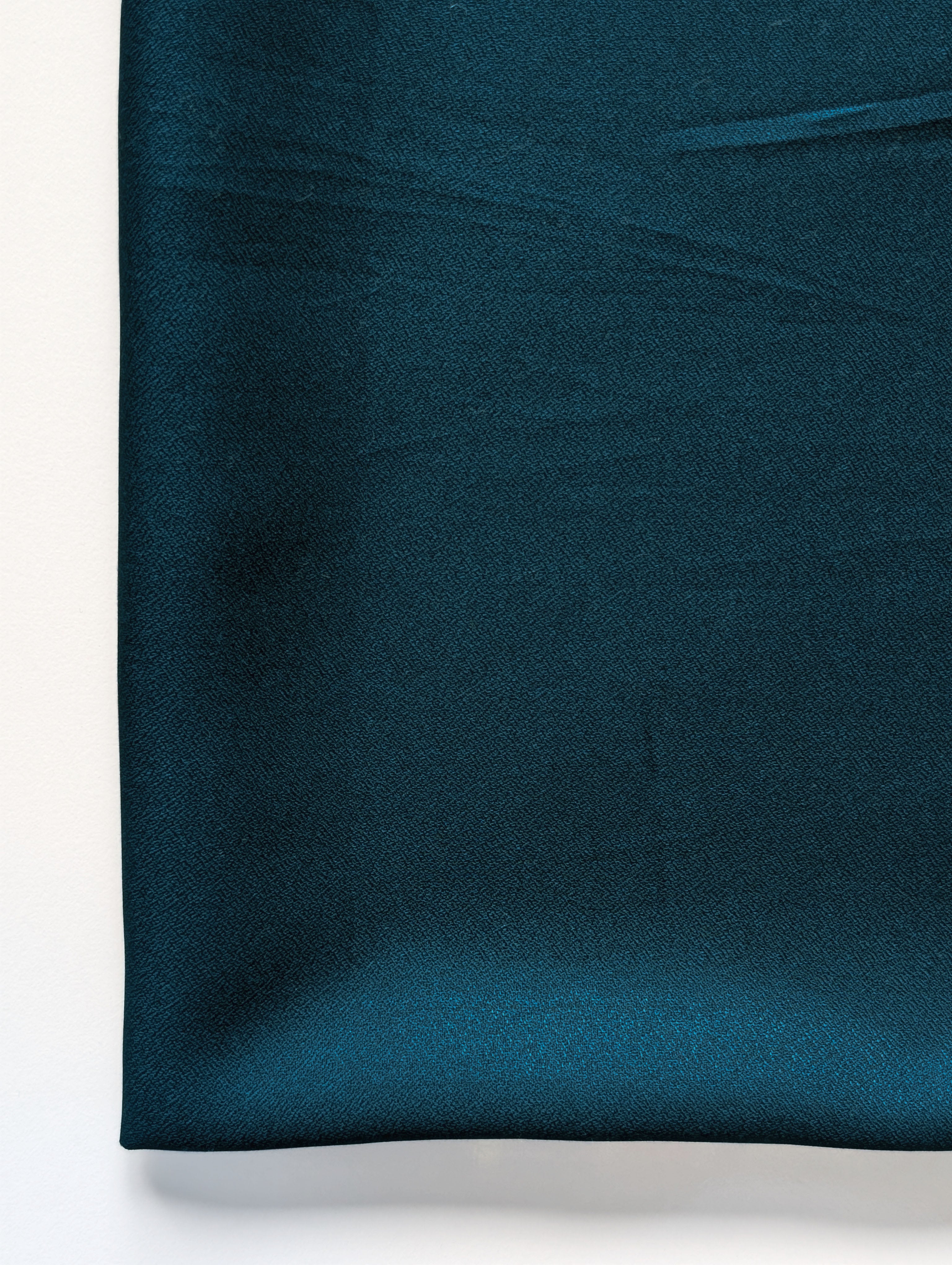 Teal LENZING™ TENCEL™ Moss Crepe Mill Dyed Fabric 60"